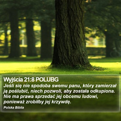 Wyjścia 21:8 POLUBG Bible Verse Image