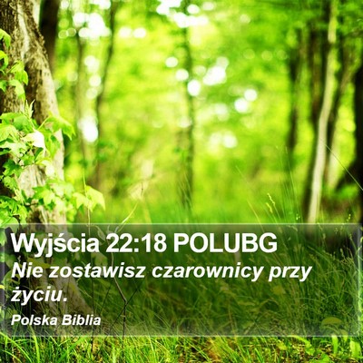 Wyjścia 22:18 POLUBG Bible Verse Image