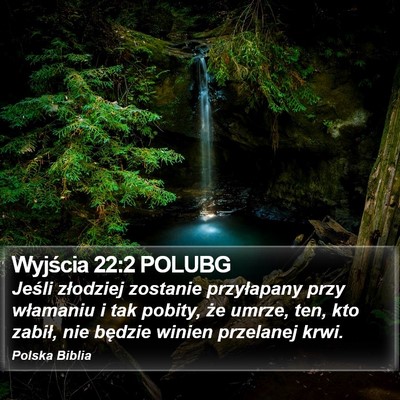 Wyjścia 22:2 POLUBG Bible Verse Image