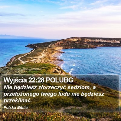 Wyjścia 22:28 POLUBG Bible Verse Image