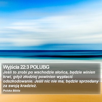 Wyjścia 22:3 POLUBG Bible Verse Image