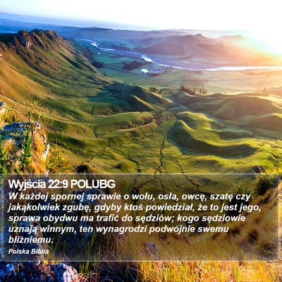 Wyjścia 22:9 POLUBG Bible Verse Image