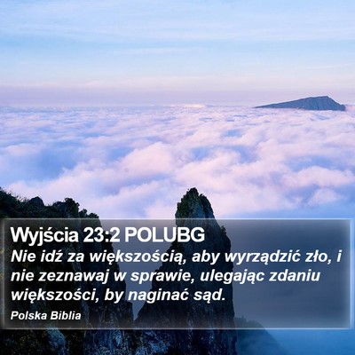 Wyjścia 23:2 POLUBG Bible Verse Image