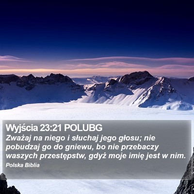 Wyjścia 23:21 POLUBG Bible Verse Image