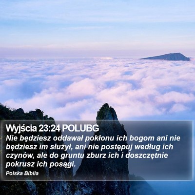 Wyjścia 23:24 POLUBG Bible Verse Image