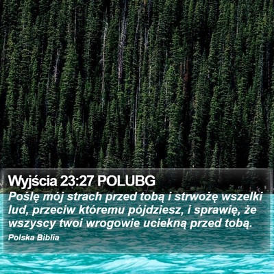 Wyjścia 23:27 POLUBG Bible Verse Image