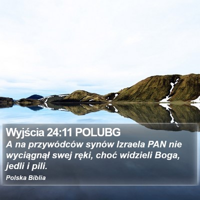 Wyjścia 24:11 POLUBG Bible Verse Image
