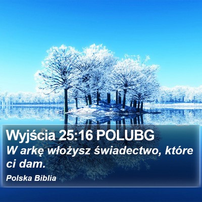 Wyjścia 25:16 POLUBG Bible Verse Image