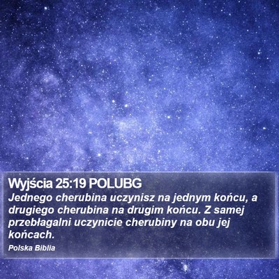 Wyjścia 25:19 POLUBG Bible Verse Image