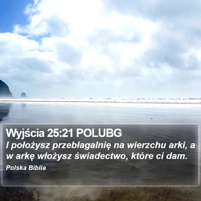 Wyjścia 25:21 POLUBG Bible Verse Image