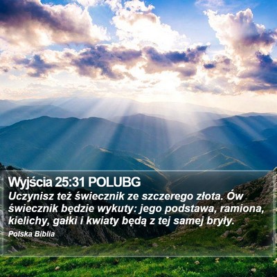 Wyjścia 25:31 POLUBG Bible Verse Image