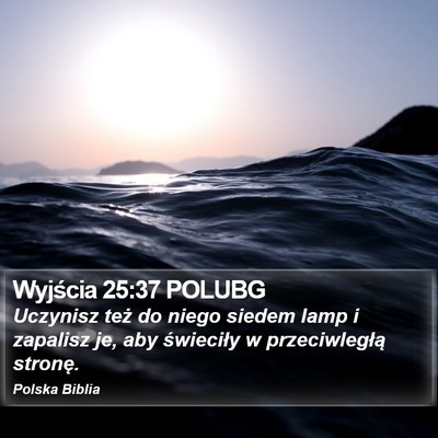 Wyjścia 25:37 POLUBG Bible Verse Image