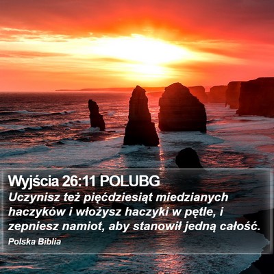 Wyjścia 26:11 POLUBG Bible Verse Image