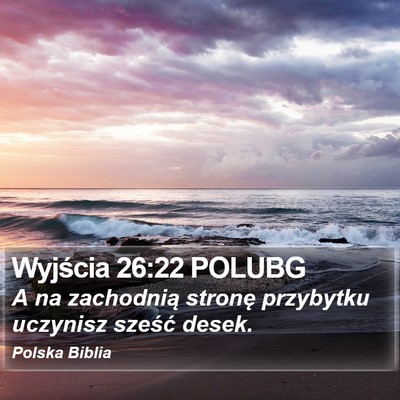 Wyjścia 26:22 POLUBG Bible Verse Image