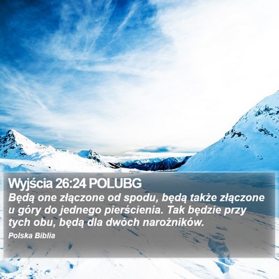Wyjścia 26:24 POLUBG Bible Verse Image