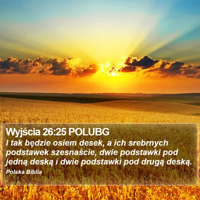 Wyjścia 26:25 POLUBG Bible Verse Image