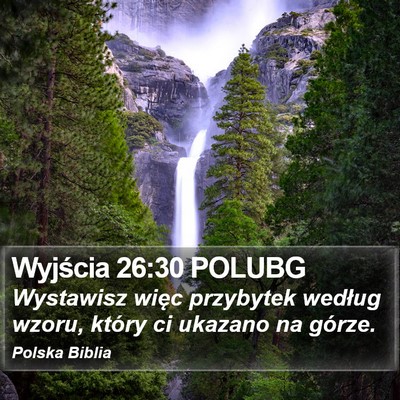 Wyjścia 26:30 POLUBG Bible Verse Image