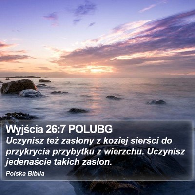 Wyjścia 26:7 POLUBG Bible Verse Image