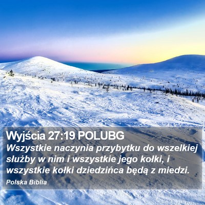 Wyjścia 27:19 POLUBG Bible Verse Image