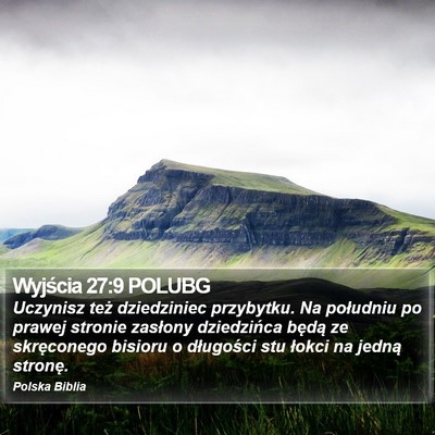 Wyjścia 27:9 POLUBG Bible Verse Image