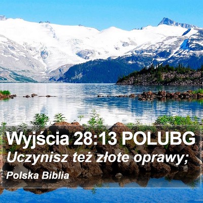 Wyjścia 28:13 POLUBG Bible Verse Image
