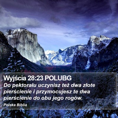 Wyjścia 28:23 POLUBG Bible Verse Image
