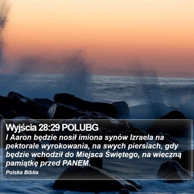 Wyjścia 28:29 POLUBG Bible Verse Image