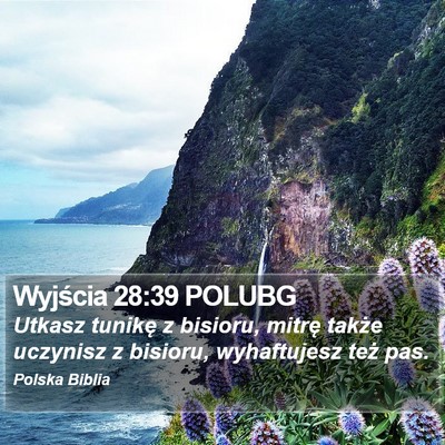 Wyjścia 28:39 POLUBG Bible Verse Image