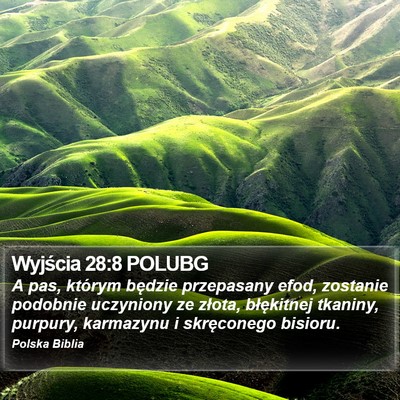 Wyjścia 28:8 POLUBG Bible Verse Image