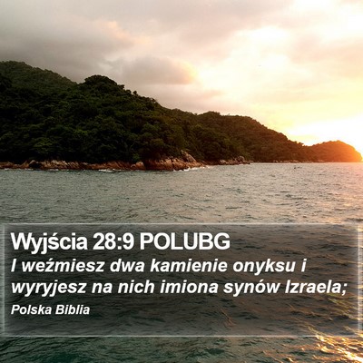 Wyjścia 28:9 POLUBG Bible Verse Image