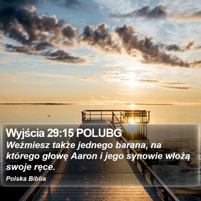 Wyjścia 29:15 POLUBG Bible Verse Image