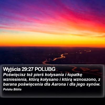 Wyjścia 29:27 POLUBG Bible Verse Image
