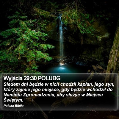 Wyjścia 29:30 POLUBG Bible Verse Image