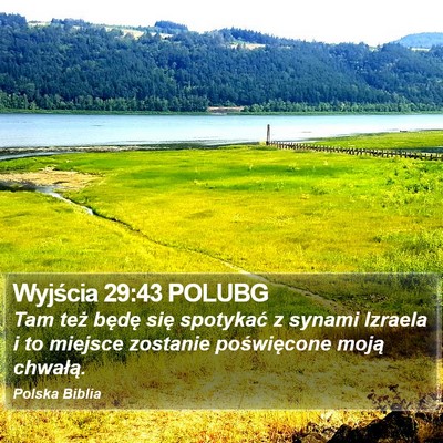 Wyjścia 29:43 POLUBG Bible Verse Image