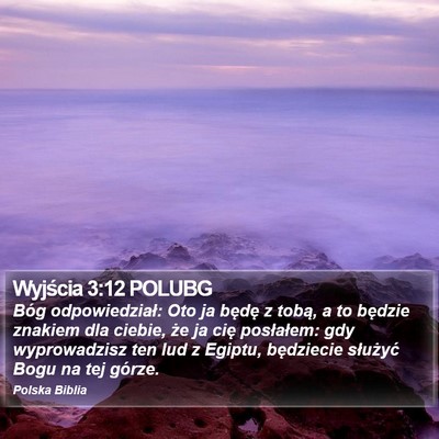 Wyjścia 3:12 POLUBG Bible Verse Image