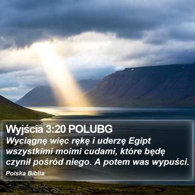 Wyjścia 3:20 POLUBG Bible Verse Image