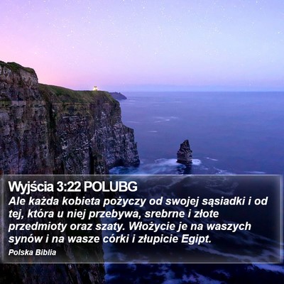 Wyjścia 3:22 POLUBG Bible Verse Image