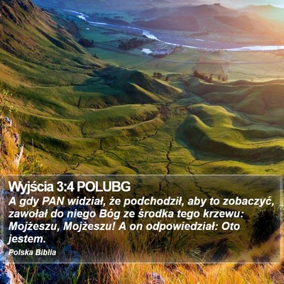 Wyjścia 3:4 POLUBG Bible Verse Image