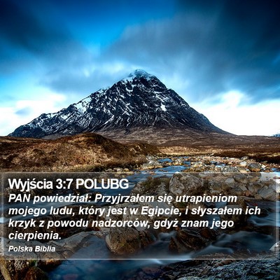 Wyjścia 3:7 POLUBG Bible Verse Image