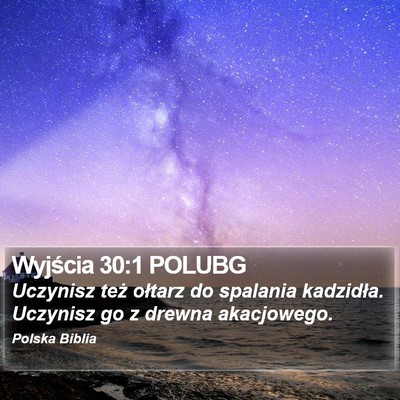 Wyjścia 30:1 POLUBG Bible Verse Image