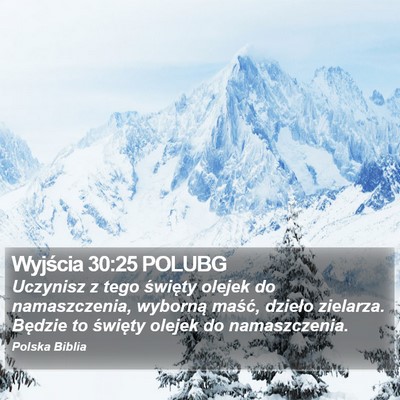 Wyjścia 30:25 POLUBG Bible Verse Image