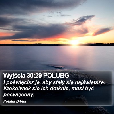 Wyjścia 30:29 POLUBG Bible Verse Image