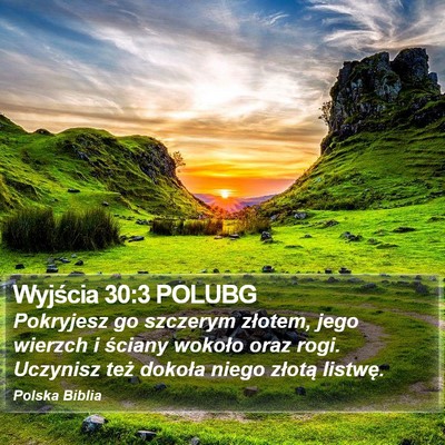 Wyjścia 30:3 POLUBG Bible Verse Image