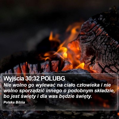 Wyjścia 30:32 POLUBG Bible Verse Image
