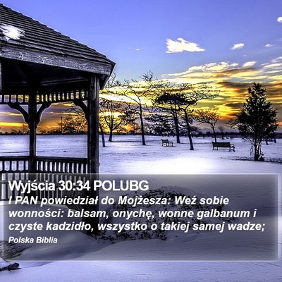 Wyjścia 30:34 POLUBG Bible Verse Image