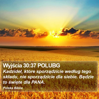 Wyjścia 30:37 POLUBG Bible Verse Image