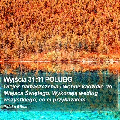 Wyjścia 31:11 POLUBG Bible Verse Image