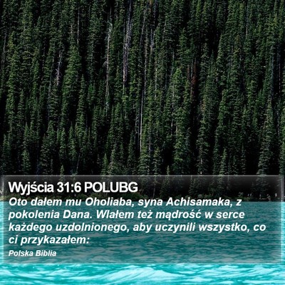 Wyjścia 31:6 POLUBG Bible Verse Image