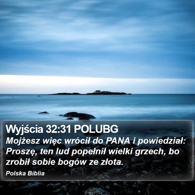 Wyjścia 32:31 POLUBG Bible Verse Image