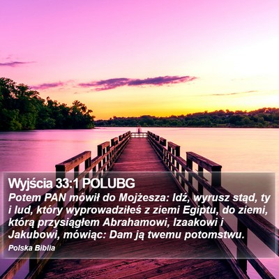 Wyjścia 33:1 POLUBG Bible Verse Image